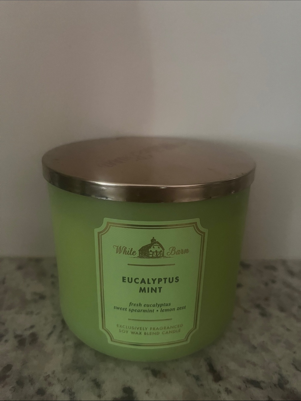 Eucalyptus Mint Scented Candle - Green Jar